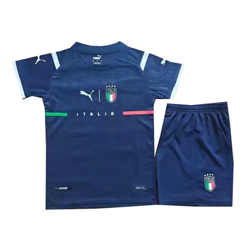 Maglia Italia Portiere Bambino 2021 Blu